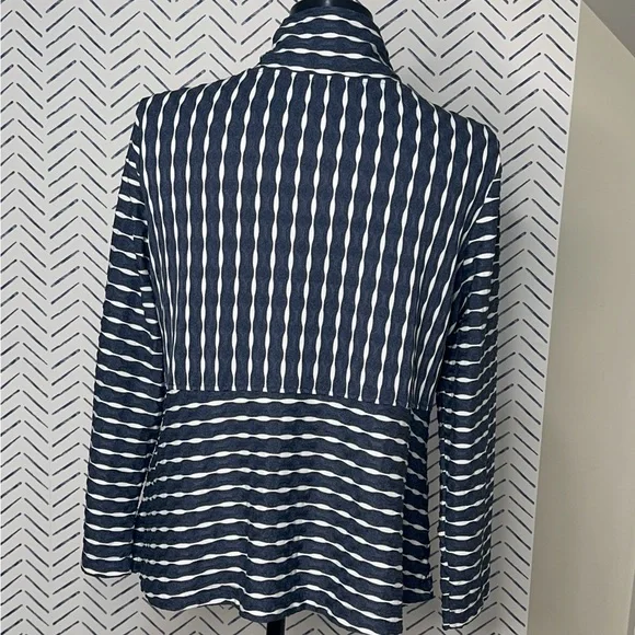 Habitat Perfect 3-piece Navy Set - blazer, wide leg pant sleeveless tank Large - Picture 11 of 13